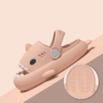 KOMFY SHARK Kids šlepetės su dirželiu